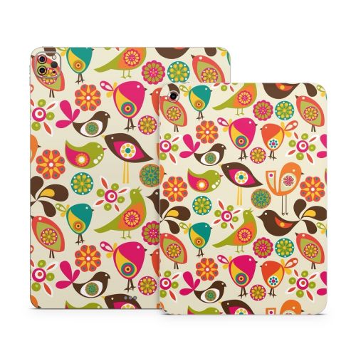 Bird Flowers Apple iPad Series Skin