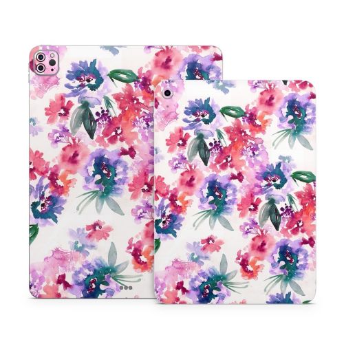 Blurred Flowers Apple iPad Series Skin