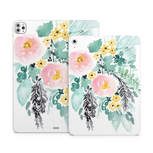 Blushed Flowers Apple iPad Series Skin