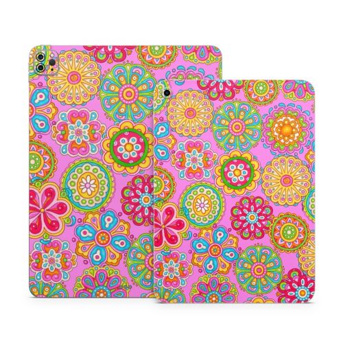Bright Flowers Apple iPad Series Skin