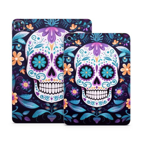 Calavera Azul Apple iPad Series Skin