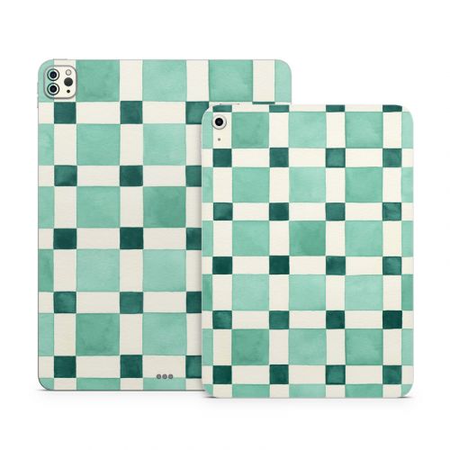 Checker Mosaic Green Apple iPad Series Skin