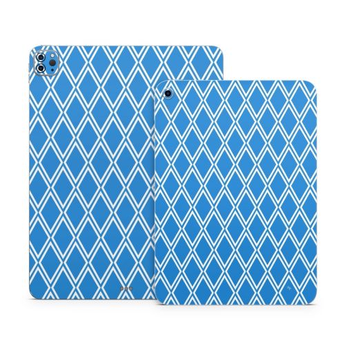 Blue Checks Apple iPad Series Skin