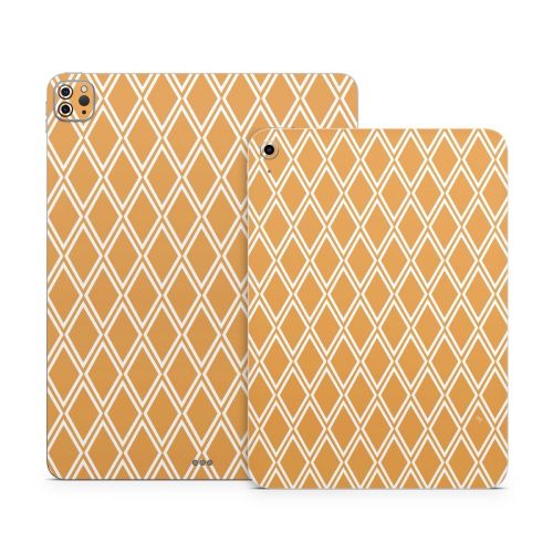 Orange Checks Apple iPad Series Skin
