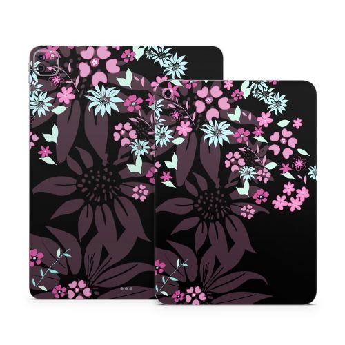Dark Flowers Apple iPad Series Skin