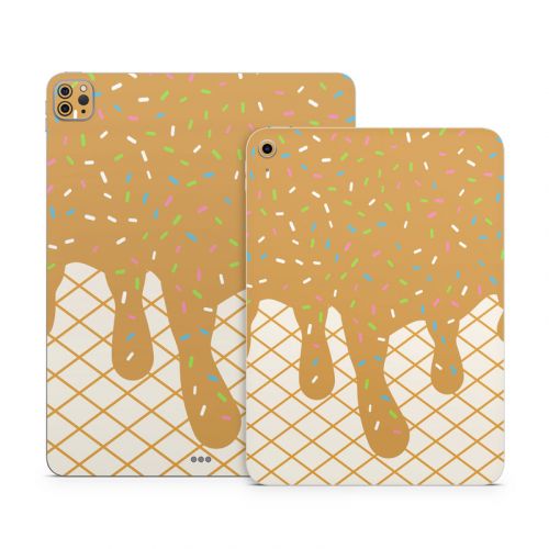 Caramel Ice Cream Drip Apple iPad Series Skin