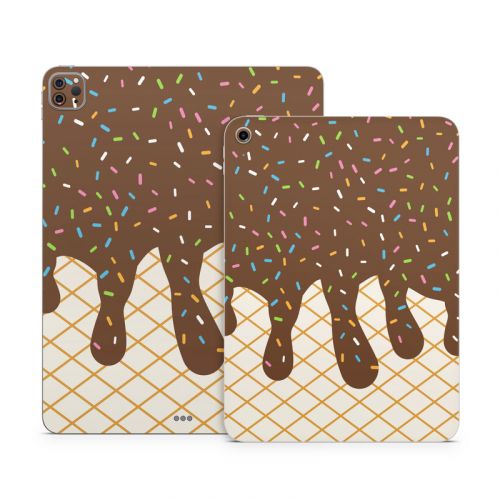 Chocolate Ice Cream Drip Apple iPad Series Skin