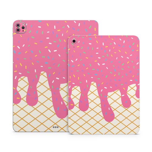 Strawberry Ice Cream Drip Apple iPad Series Skin