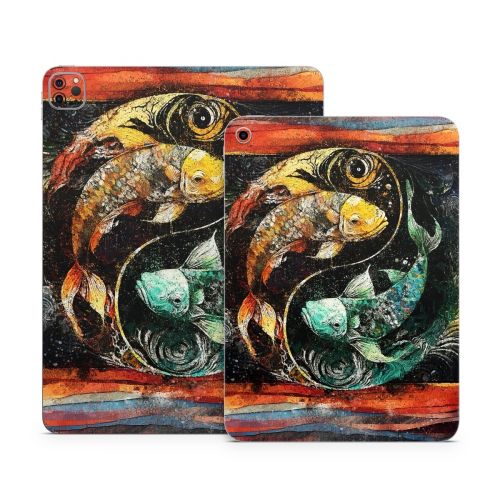 Koi Fish Yin Yang Apple iPad Series Skin