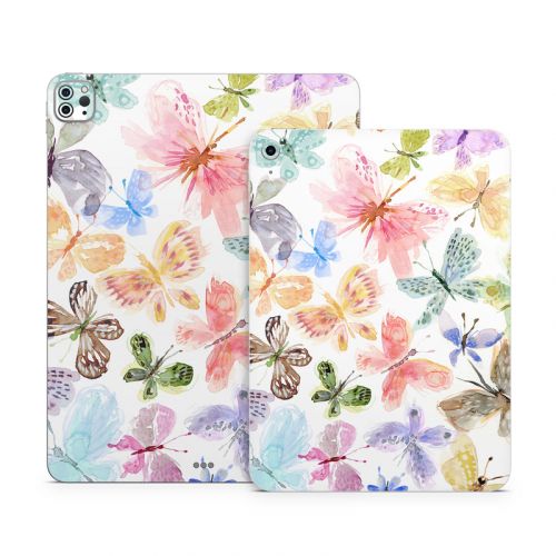 Pastel Butterflies Apple iPad Series Skin