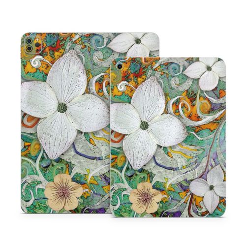 Sangria Flora Apple iPad Series Skin