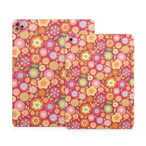Flowers Squished Apple iPad Series Skin
