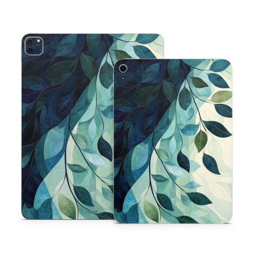 Teal and Indigo Apple iPad Series Skin