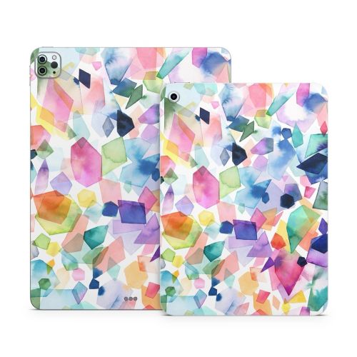 Watercolor Crystals and Gems Apple iPad Series Skin