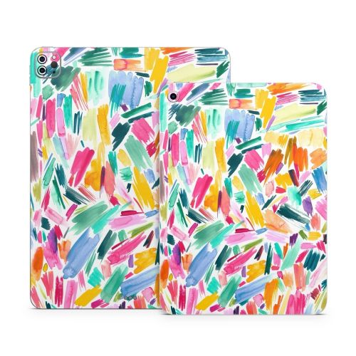 Watercolor Colorful Brushstrokes Apple iPad Series Skin