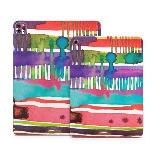 Watercolor Lines Apple iPad Series Skin