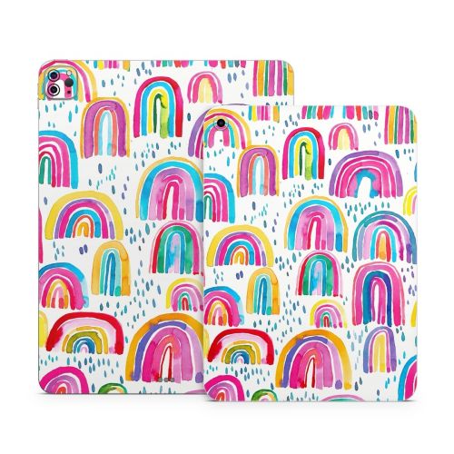 Watercolor Rainbows Apple iPad Series Skin