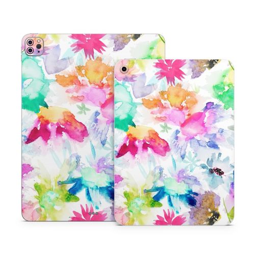 Watercolor Spring Memories Apple iPad Series Skin
