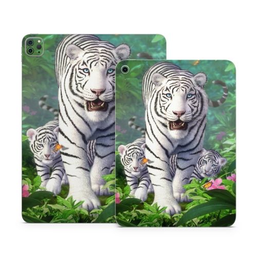 White Tigers Apple iPad Series Skin