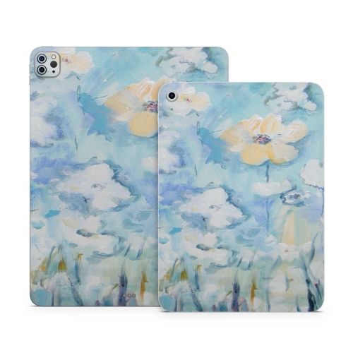 White & Blue Apple iPad Series Skin