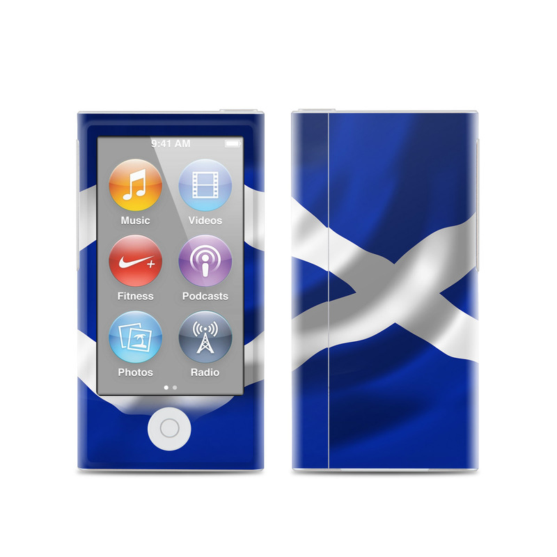 iPod nano 7th Gen Skin design of Flag, Blue, Cobalt blue, Electric blue, Gesture, Flag of the united states, with blue, gray, black, white colors