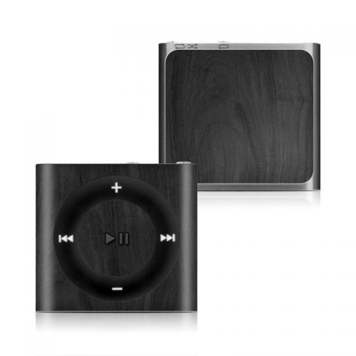 Black Woodgrain iPod shuffle 4th Gen Skin