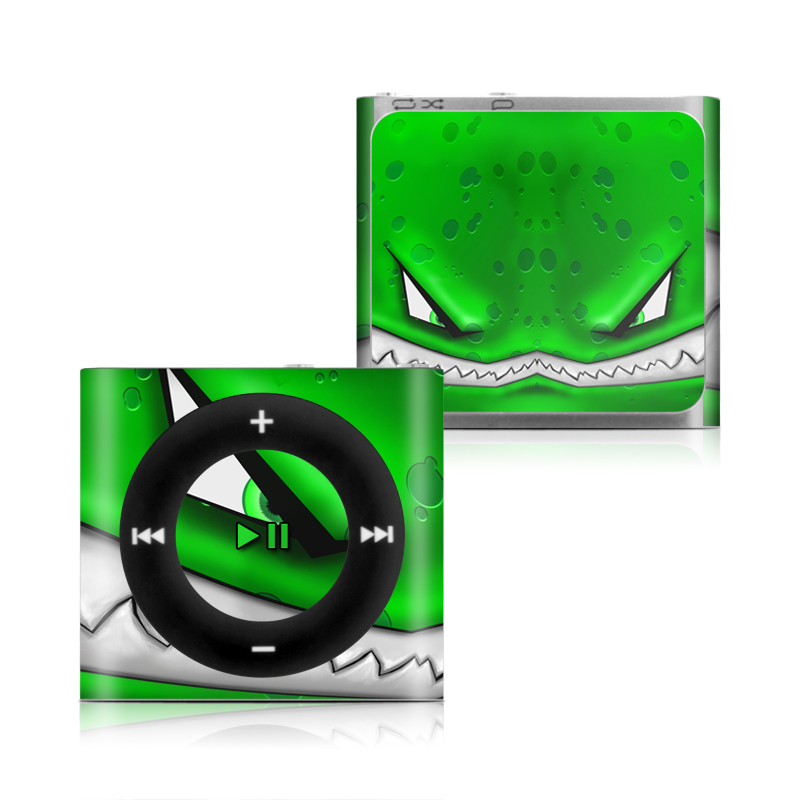 iPod shuffle 4th Gen Skin design of Green, Font, Animation, Logo, Graphics, Games, with green, white colors