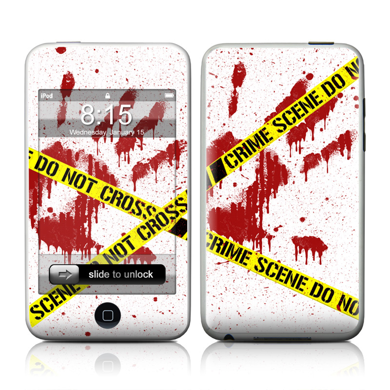 iPod touch 1st Gen Skin design of Text, Font, Red, Graphic design, Logo, Graphics, Brand, Banner with white, red, yellow, black colors