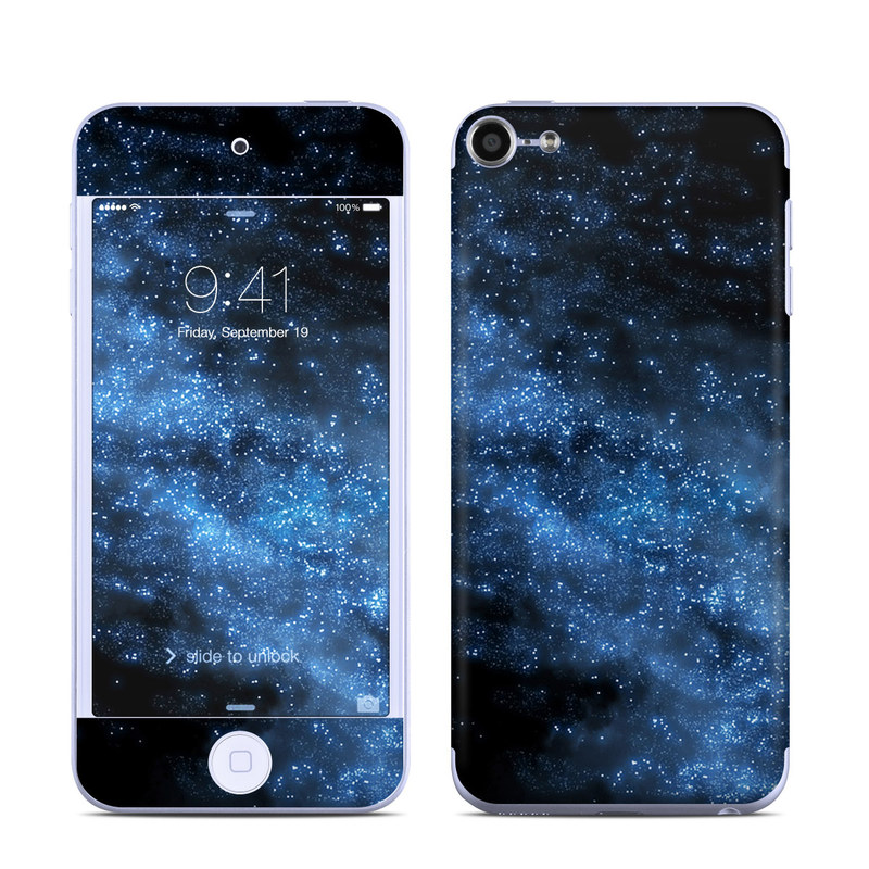 iPod touch 6th Gen Skin design of Sky, Atmosphere, Black, Blue, Outer space, Atmospheric phenomenon, Astronomical object, Darkness, Universe, Space, with black, blue colors