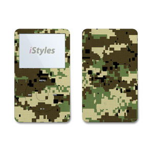 iPod 5th Gen Skin design of Military camouflage, Pattern, Camouflage, Green, Uniform, Clothing, Design, Military uniform, with black, gray, green colors