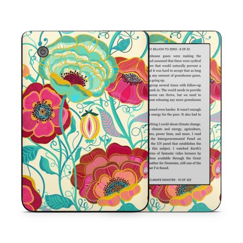 Golden Flowers Kobo Clara 2E Skin