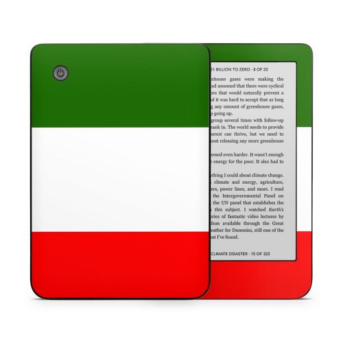 Italian Flag Kobo Clara 2E Skin