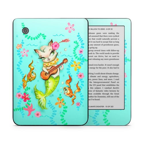 Merkitten with Ukelele Kobo Clara 2E Skin