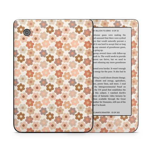 Terracotta Daisies Kobo Clara 2E Skin