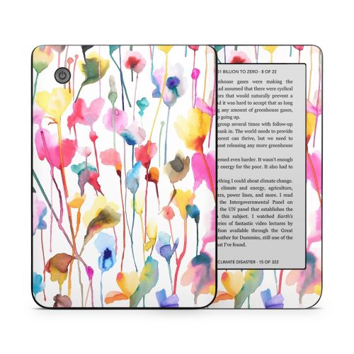 Watercolor Wild Flowers Kobo Clara 2E Skin