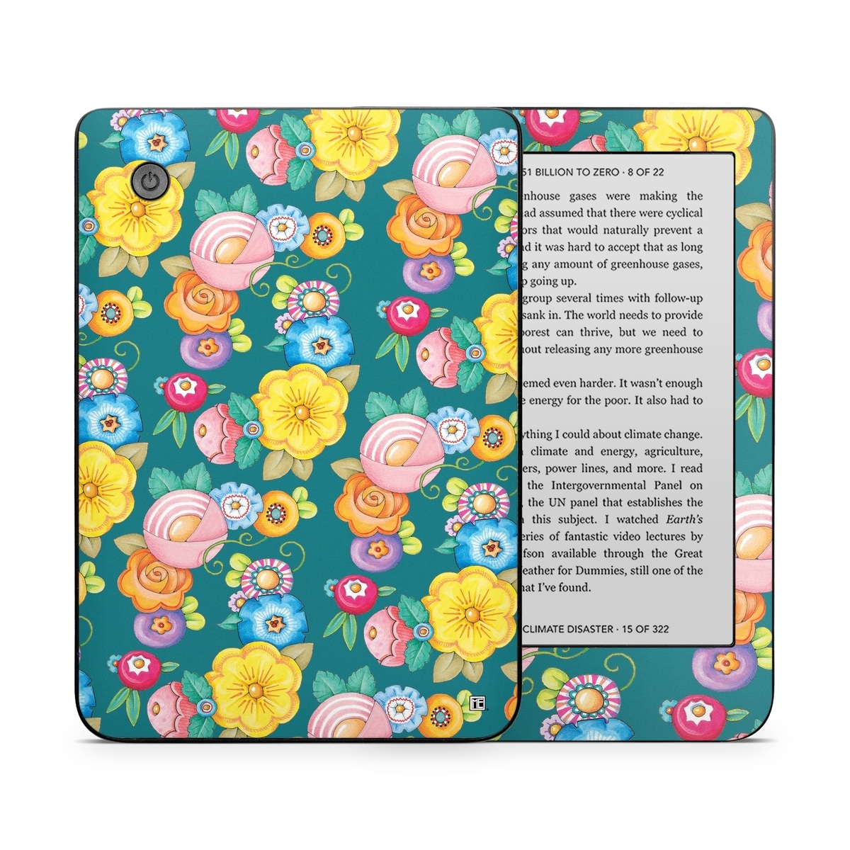 Kobo Clara 2E Skin design of Rectangle, Textile, Circle, Symmetry, Pattern, Art, Visual arts, Motif, Wrapping paper, Design, with blue, green, yellow, orange, red, white, purple colors