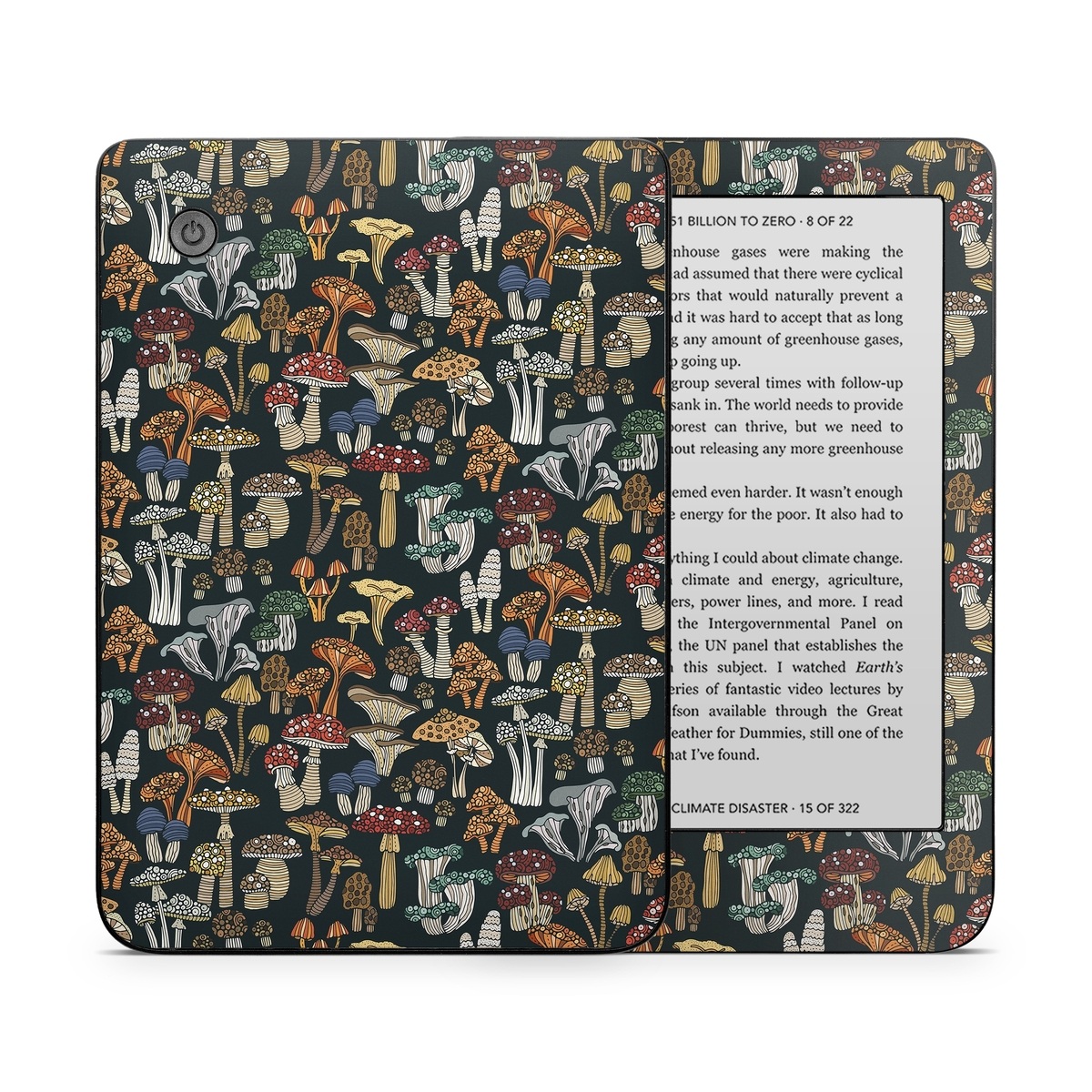 Kobo Clara 2E Skin design of Brown, Textile, Sleeve, Art, Font, Pattern, Collage, Painting, Illustration, Event, with black, white, blue, red, yellow, orange colors