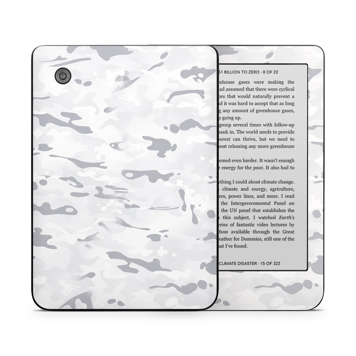 Kobo Clara 2E Skin design of Vertebrate, Mammal, Grey, Pattern, Monochrome, Art, Monochrome photography, Rock, Font, Winter, with white, gray colors