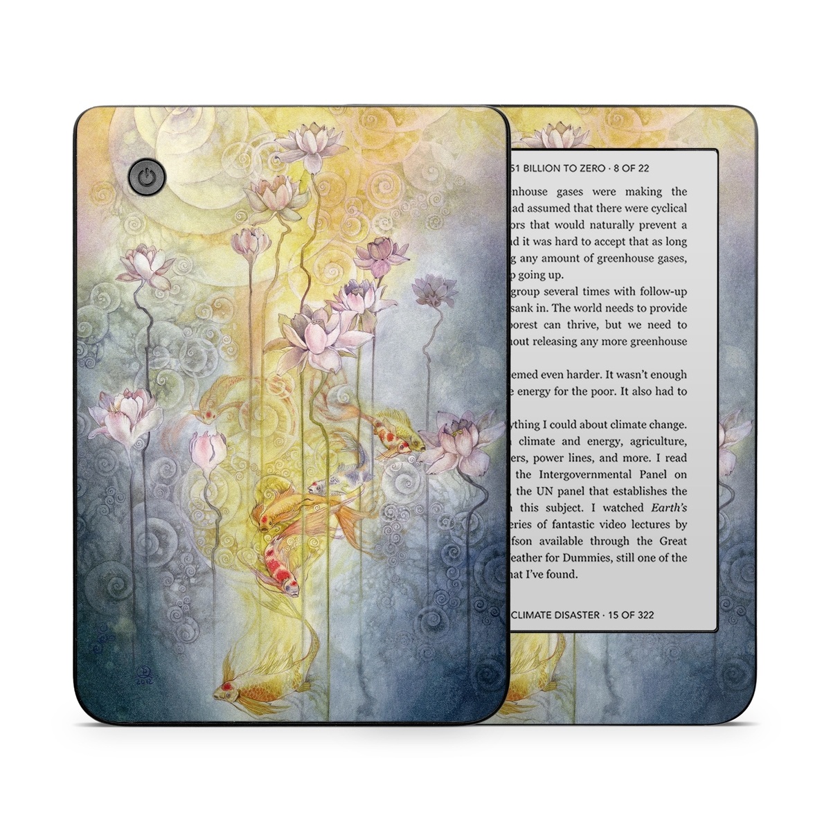 Kobo Clara 2E Skin design of Watercolor paint, Painting, Art, Yellow, Flower, Acrylic paint, Floral design, Visual arts, Modern art, Illustration, with blue, red, orange, pink, yellow colors