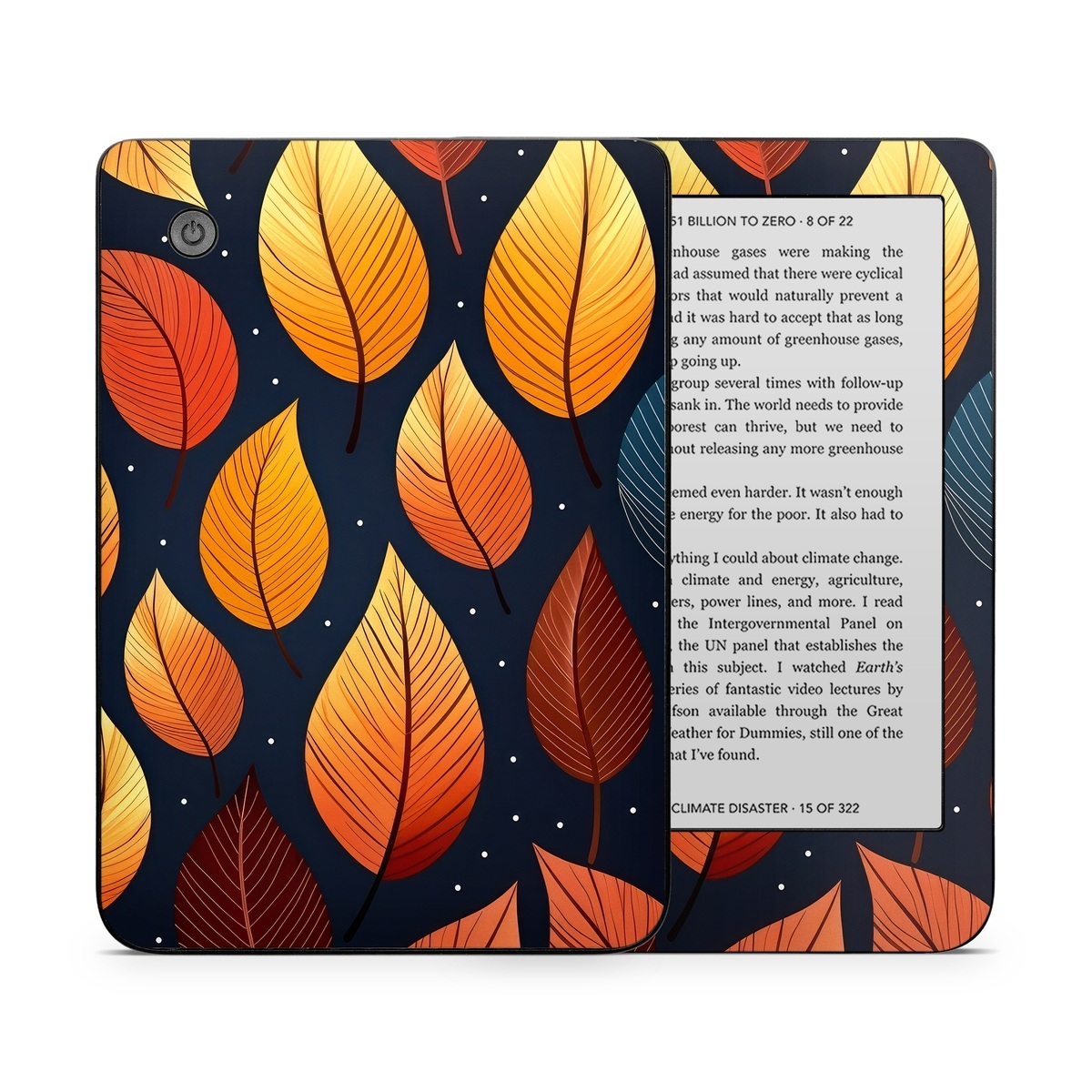 Kobo Clara 2E Skin design of Amber, Orange, Lighting, Sunlight, Font, Art, Material property, Symmetry, Wood, Circle, with yellow, orange, black, white, red colors