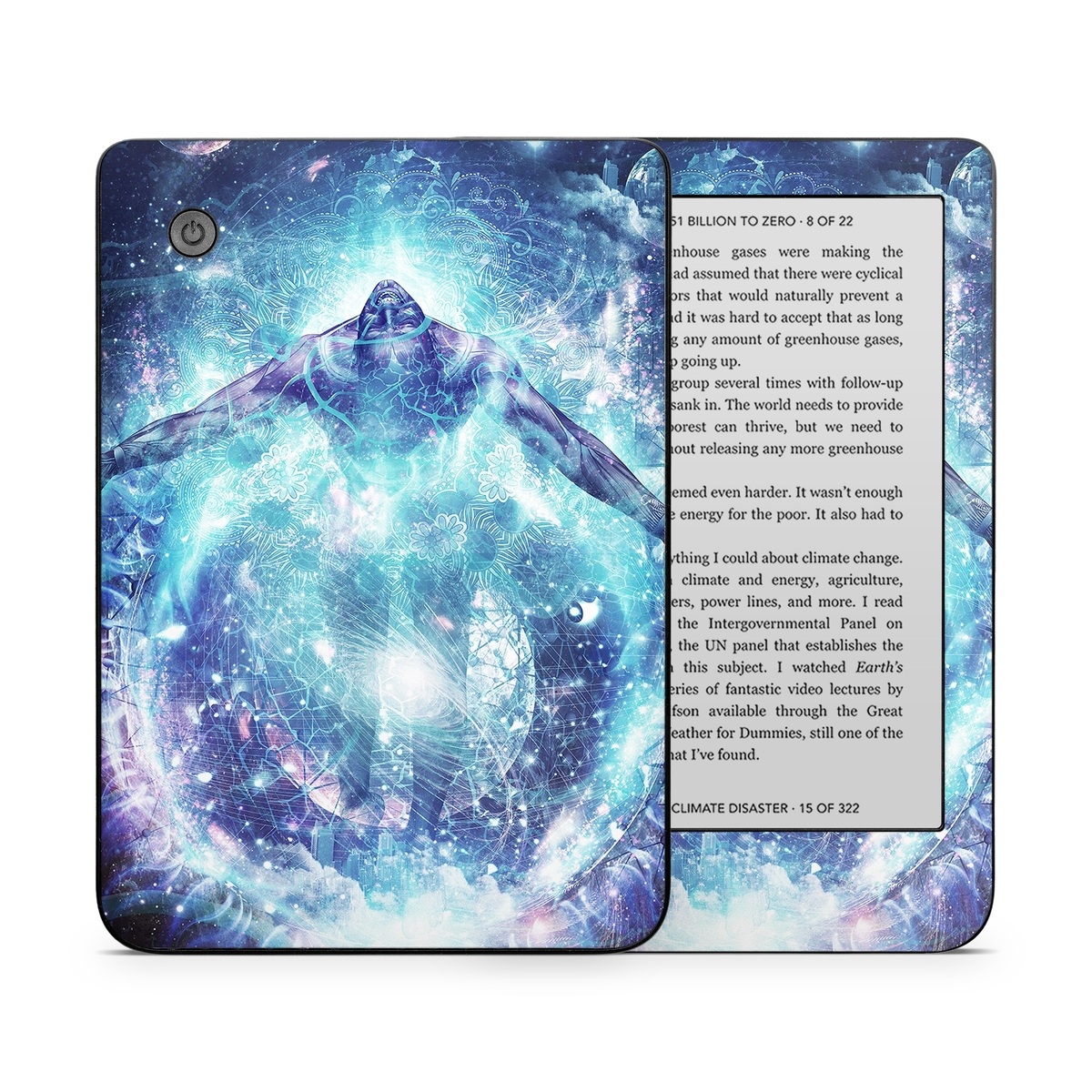 Kobo Clara 2E Skin design of Outer space, Astronomical object, Universe, Space, Sky, Atmosphere, Fractal art, Nebula, Science, Star, with blue, black, red, yellow, white colors