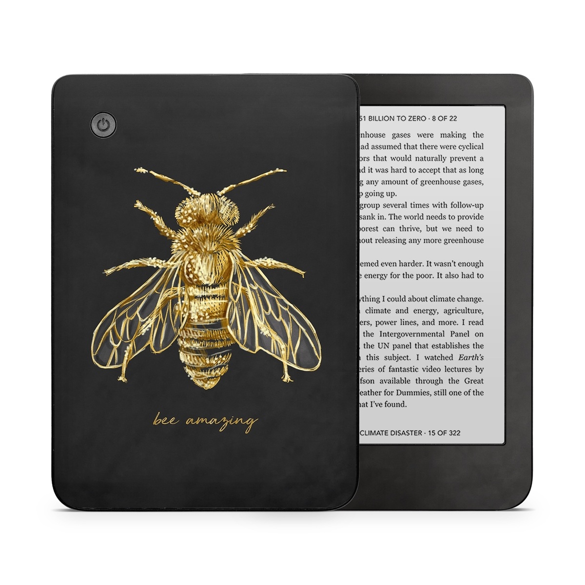 Kobo Clara 2E Skin design of Insect, Invertebrate, Membrane-winged insect, Arthropod, Pest, Net-winged insects, Bee, Cicada, Macro photography, Pollinator, with black, yellow, white colors