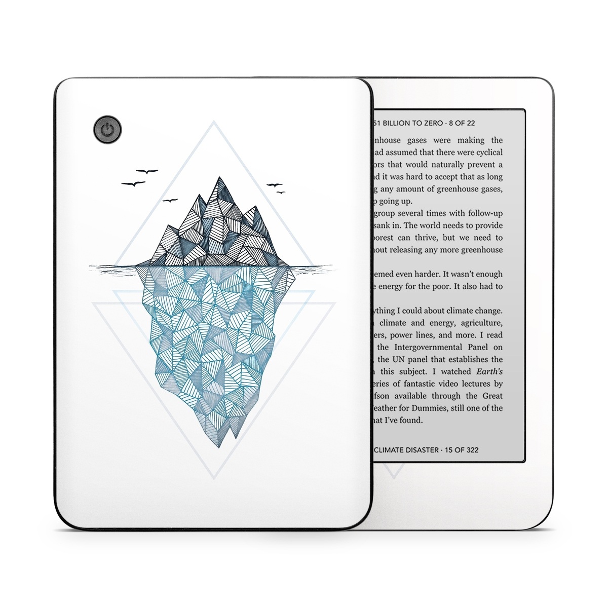 Kobo Clara 2E Skin design of Line, Illustration, Design, Symmetry, Pattern, Triangle, Art, with white, black, gray, blue colors