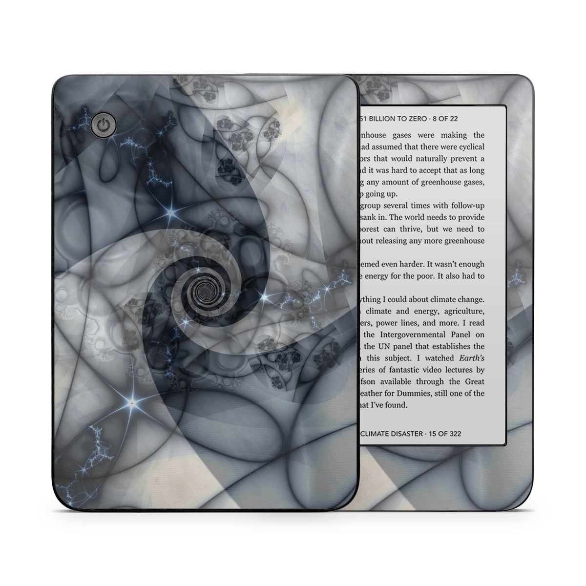 Kobo Clara 2E Skin design of Eye, Drawing, Black-and-white, Design, Pattern, Art, Tattoo, Illustration, Fractal art, with black, gray colors
