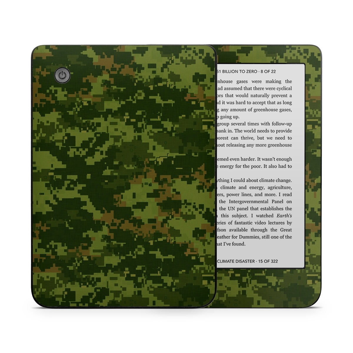 Kobo Clara 2E Skin design of Military camouflage, Green, Pattern, Uniform, Camouflage, Clothing, Design, Leaf, Plant, with green, brown colors