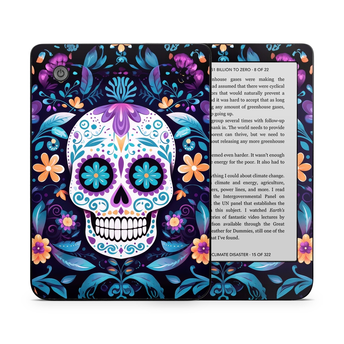 Kobo Clara 2E Skin design of Textile, Petal, Aqua, Art, Symmetry, Flower, Pattern, Circle, Magenta, Electric blue, with yellow, orange, red, black, white, blue, purple colors