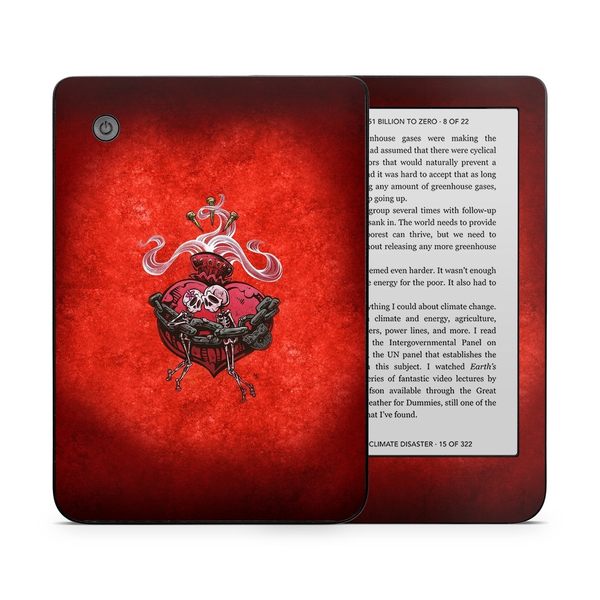 Kobo Clara 2E Skin design of Orange, Art, Font, Sleeve, Tints and shades, Symbol, Pattern, Logo, Magenta, Graphics, with black, red, white, gray colors