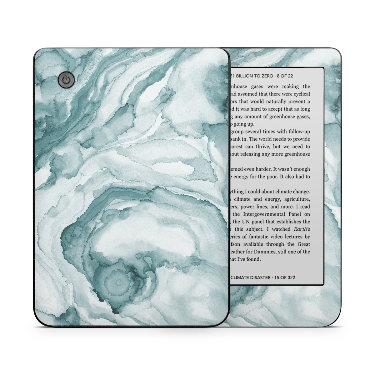 Kobo Clara 2E Skin design of Liquid, Fluid, Snow, Polar ice cap, Ice cap, Aqua, Melting, Glacial landform, Arctic ocean, Pattern, with blue, gray, white colors