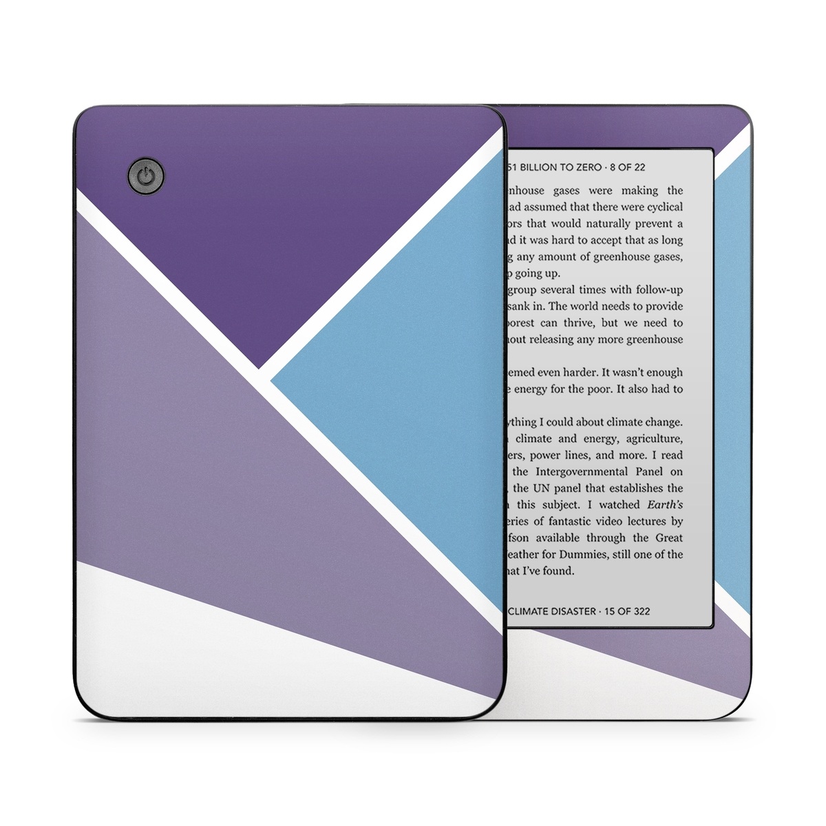 Kobo Clara 2E Skin design of Violet, Purple, Turquoise, Line, Pattern, Design, Graphic design, Font, Triangle, Magenta, with white, blue, purple colors