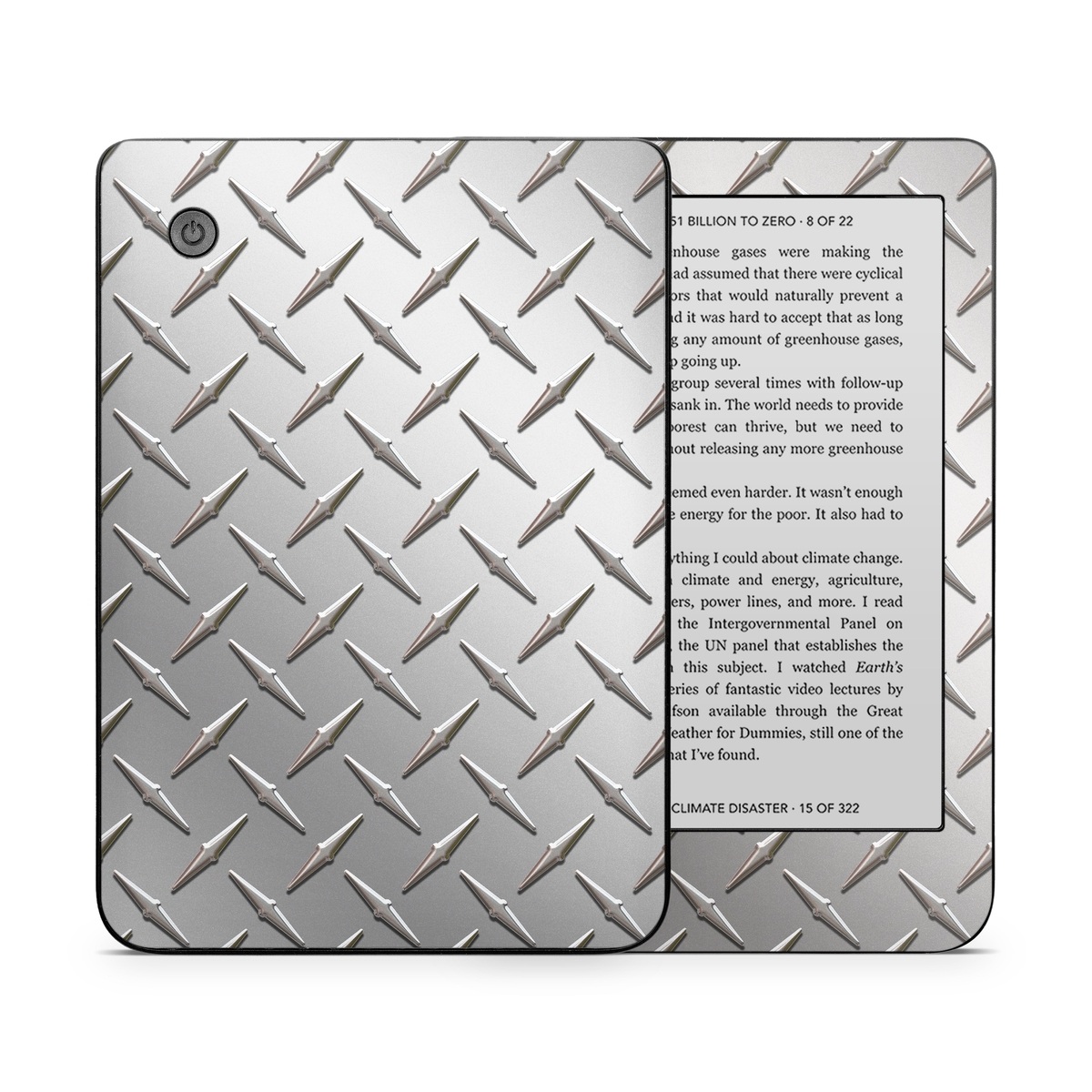 Kobo Clara 2E Skin design of Pattern, Metal, Line, Design, Steel, Parallel, Tile, Beige, Flooring, with gray colors